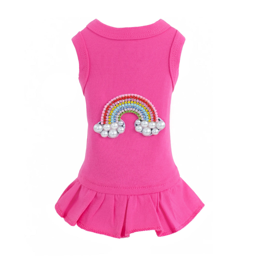 Hello Doggie Rainbow Dog Dress
