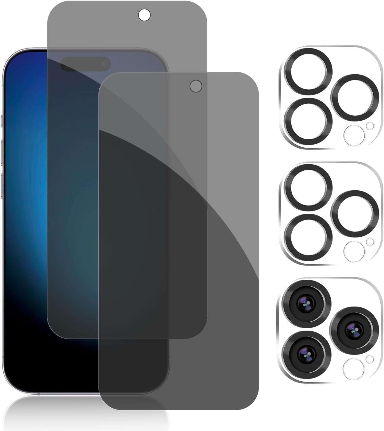 Touch test on the iPhone 15 privacy screen protector