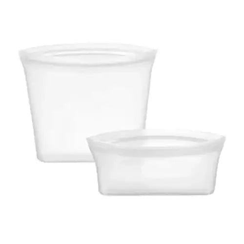 Full set of bags and bowls displayed together on a counter