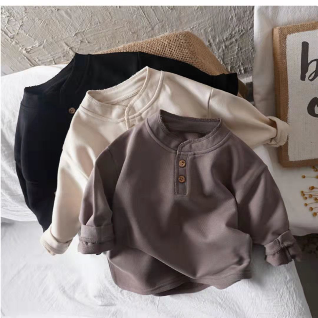 Kids' henley-style top, toddler shirt