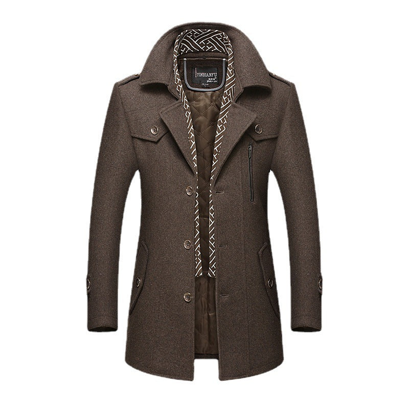 Thickened lapel overcoat, photo 5