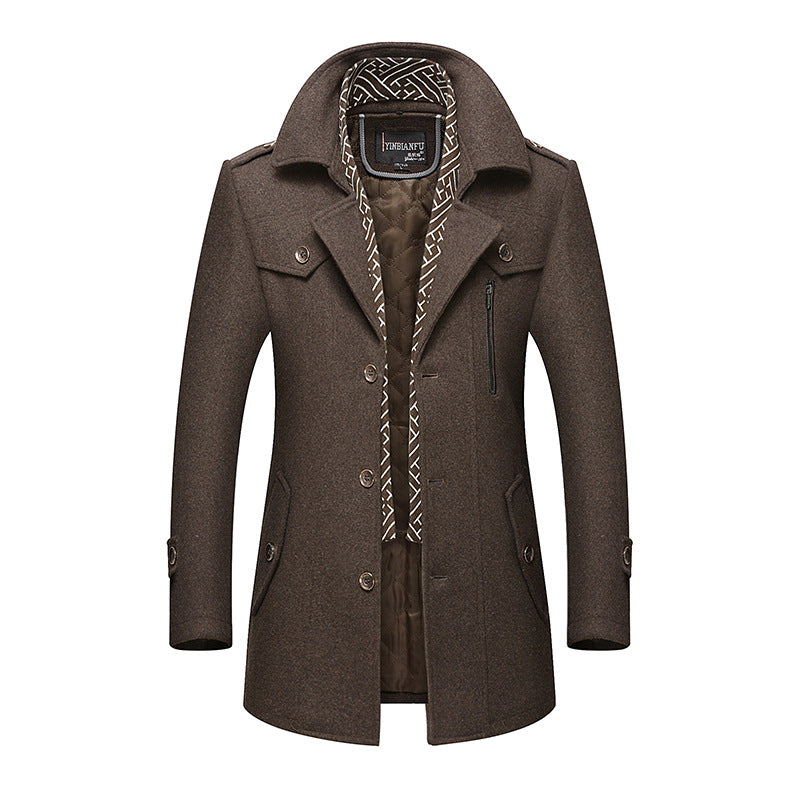 Thickened lapel overcoat, photo 6