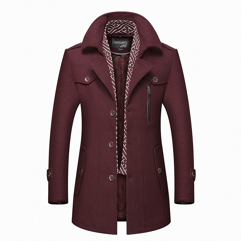 Thickened lapel overcoat, photo 7