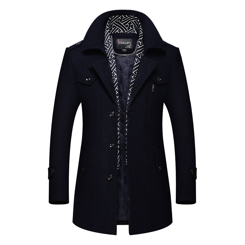 Thickened lapel overcoat, photo 8