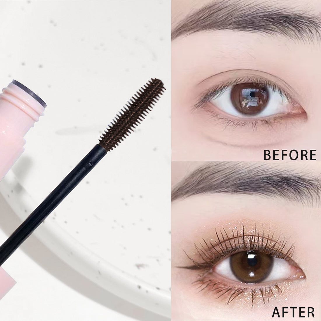 Lengthening mascara, Bright Eyes long thick mascara, photo 4