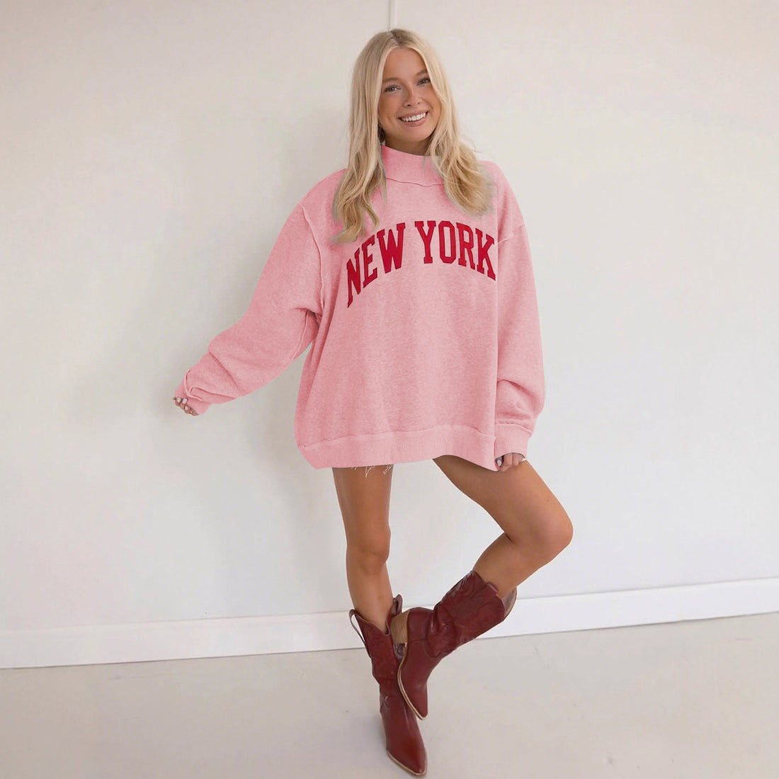 Letter print pullover graphic sweatshirt, photo 2