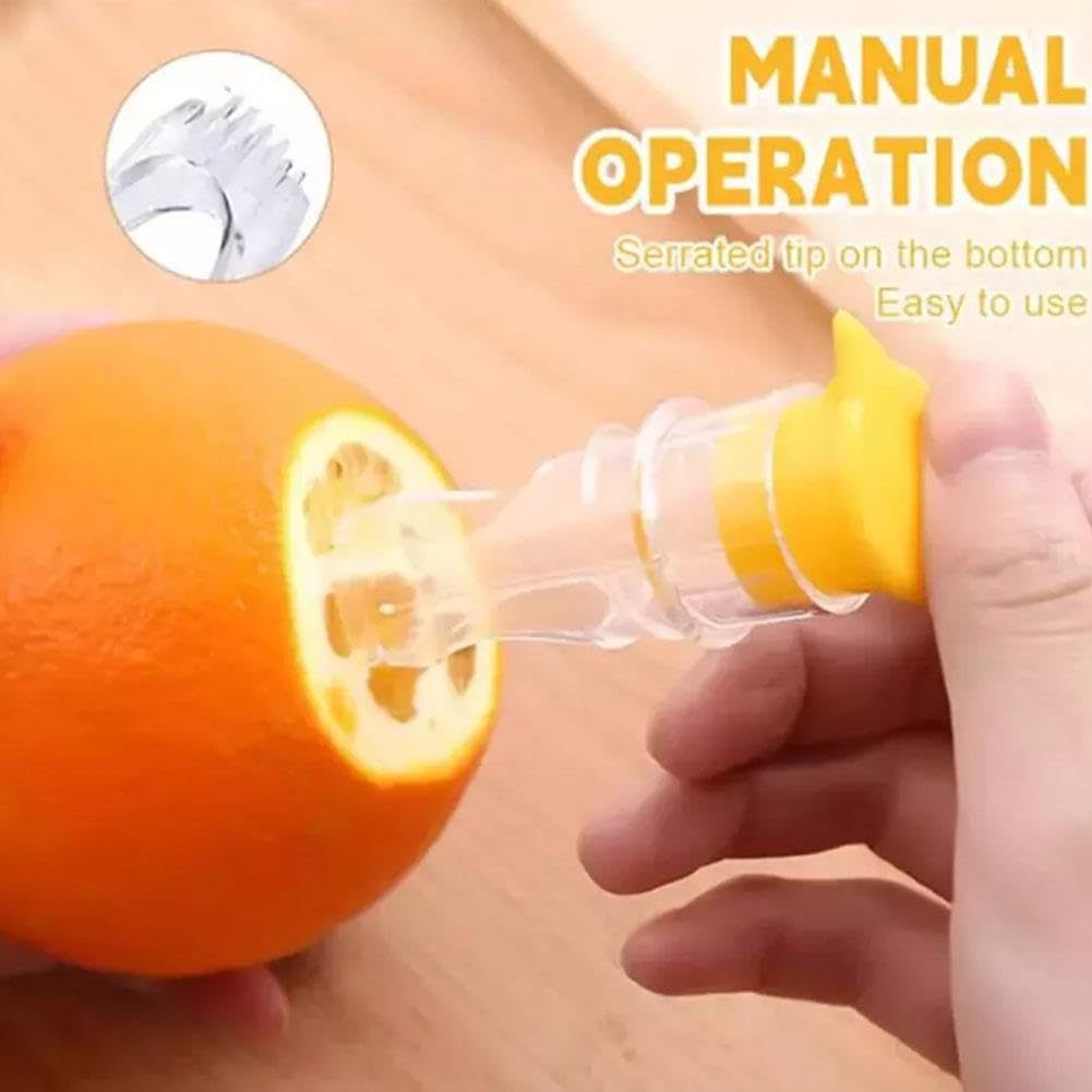 Manual juicer, yellow hand juicer