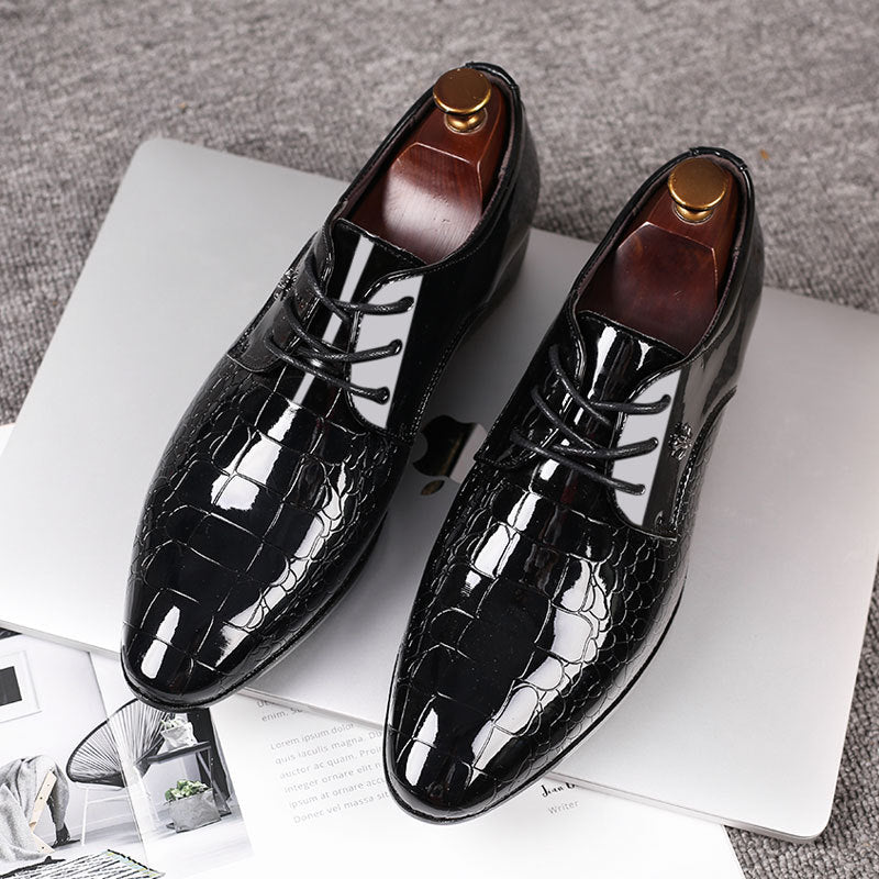 Men's black leather dress shoes, photo 2