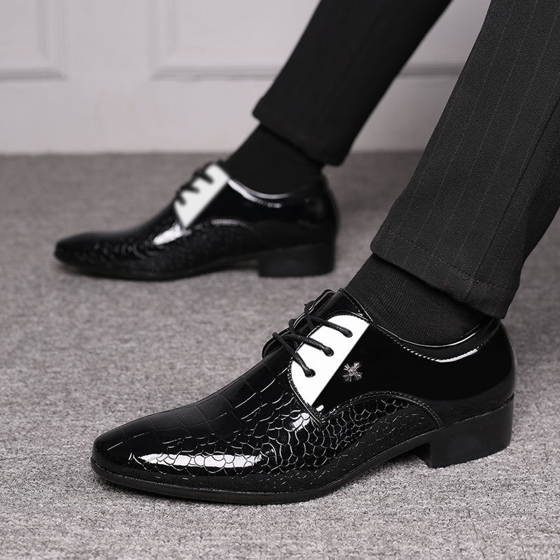 Men's black leather dress shoes, photo 3