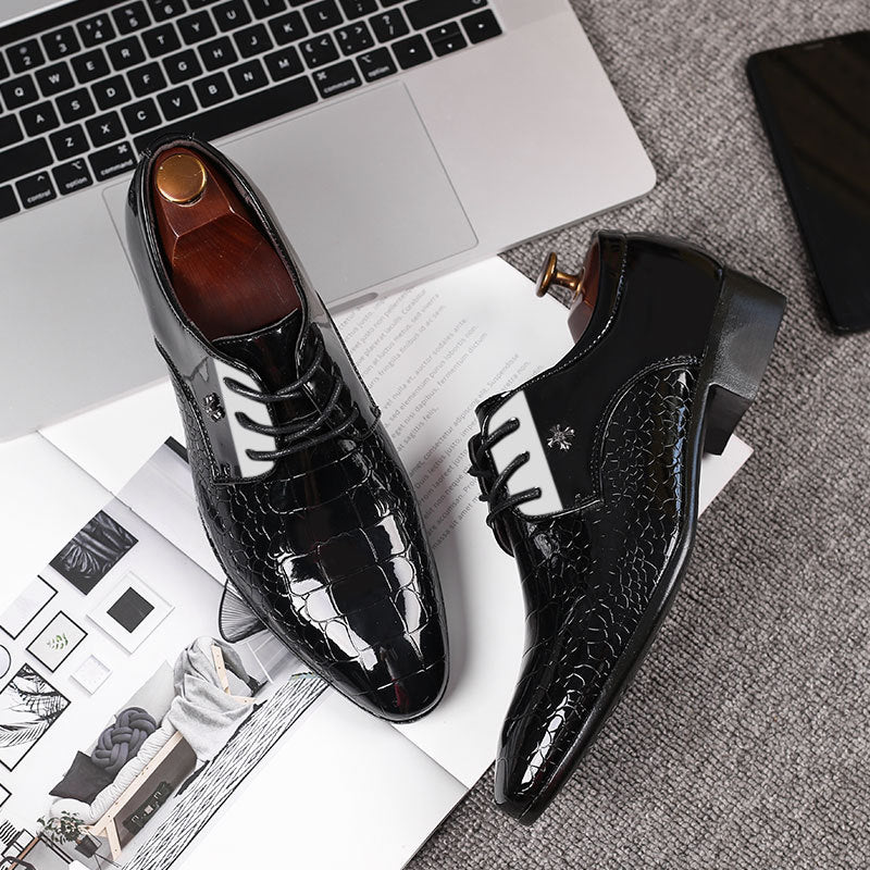 Men's black leather dress shoes, photo 4
