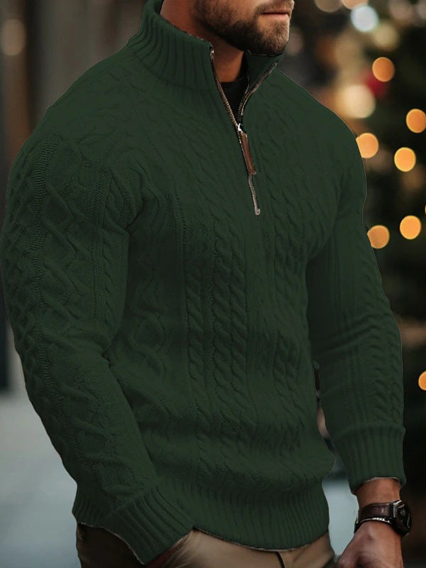 Men's half zip sweater coat, photo 3