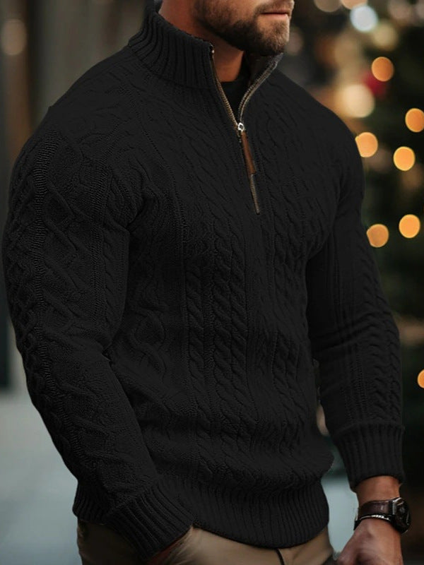 Men's half zip sweater coat, photo 4