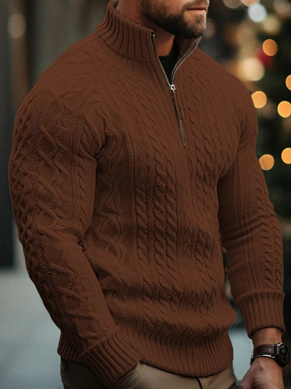 Men's half zip sweater coat, photo 5