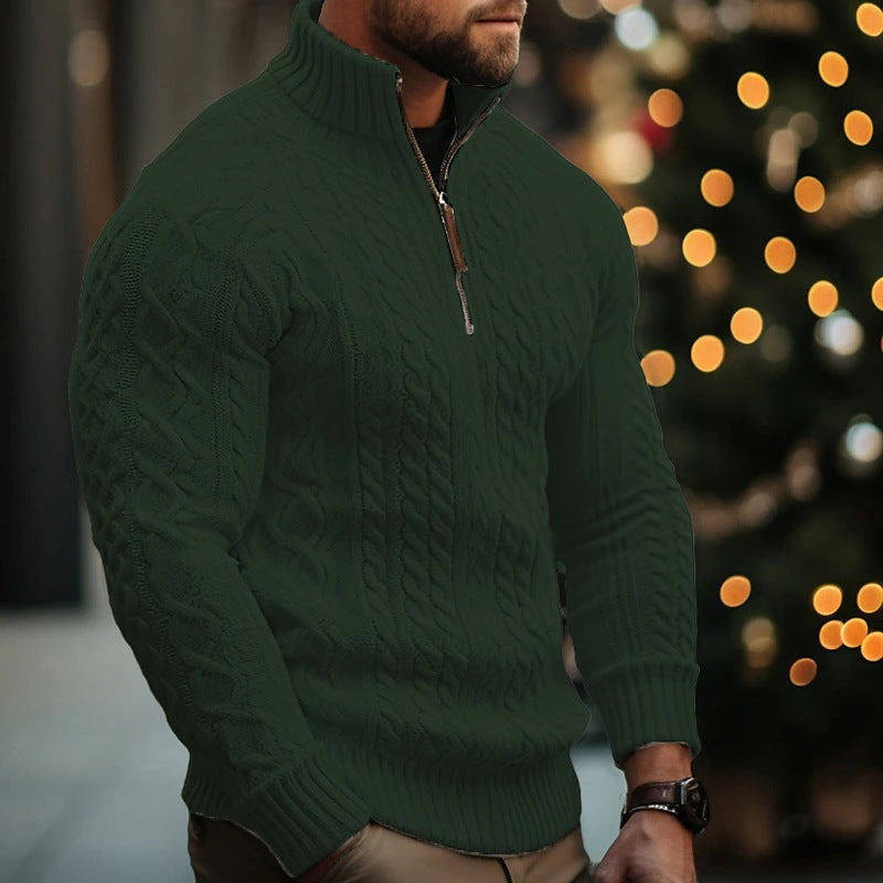 Men's half zip sweater coat, photo 6