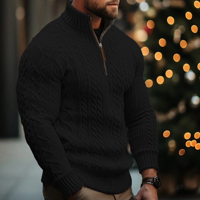 Men's half zip sweater coat, photo 7