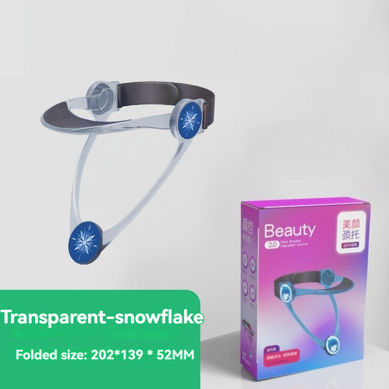 Neck brace collar in transparent, blue and pink, photo 3