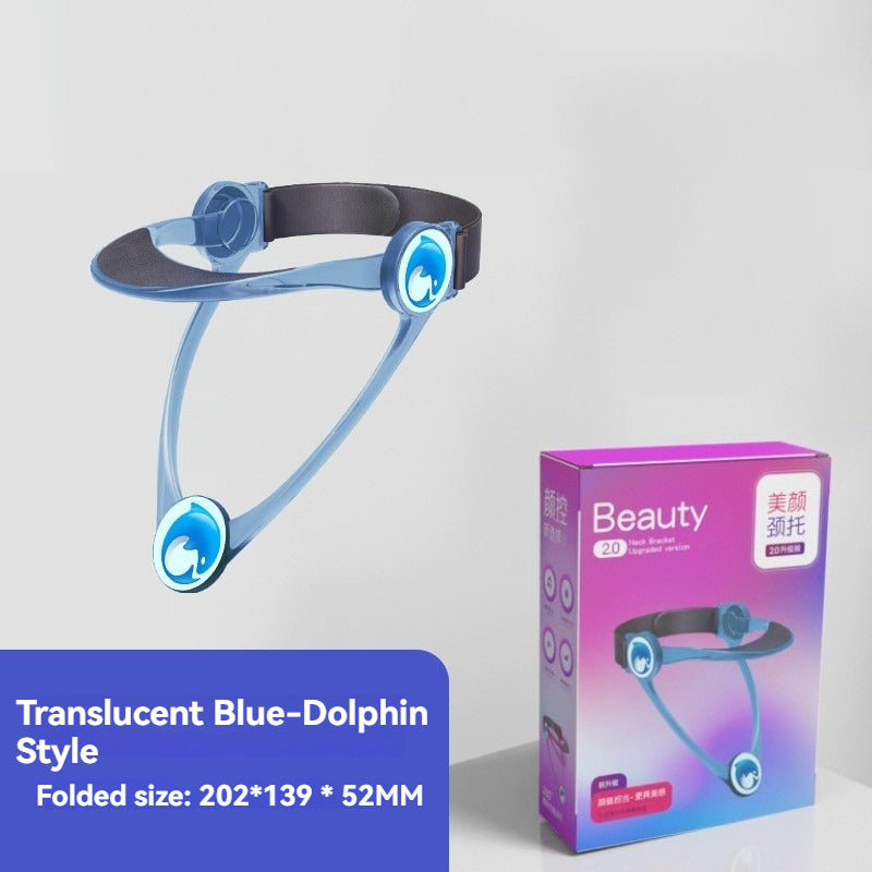 Neck brace collar in transparent, blue and pink, photo 4