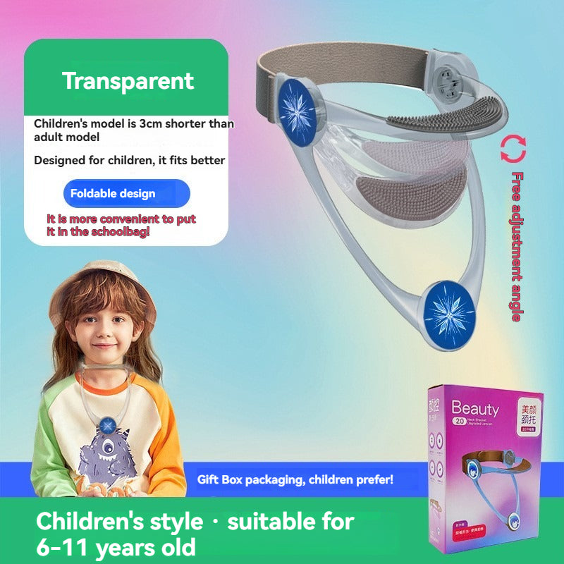Neck brace collar in transparent, blue and pink, photo 6