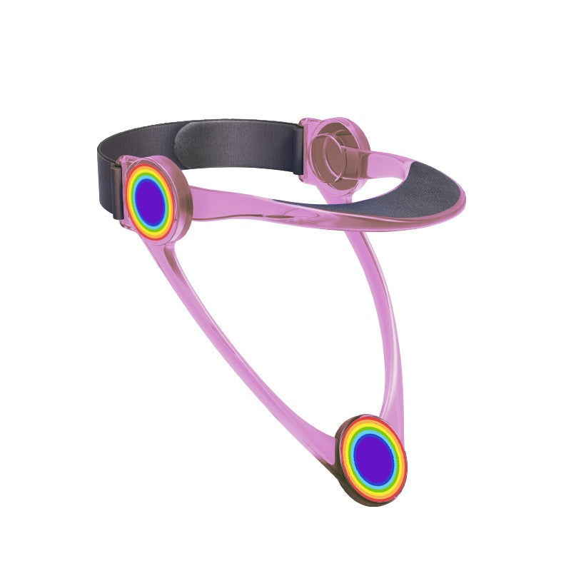 Neck brace collar in transparent, blue and pink, photo 8