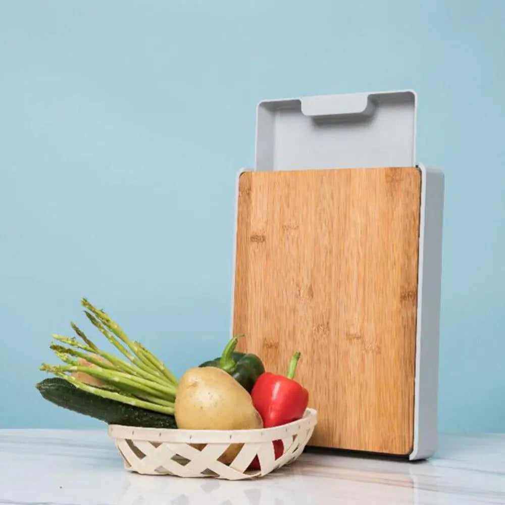 Chopping Board with Storage Container Drawer