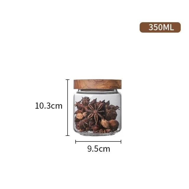 Jar shown holding coffee beans