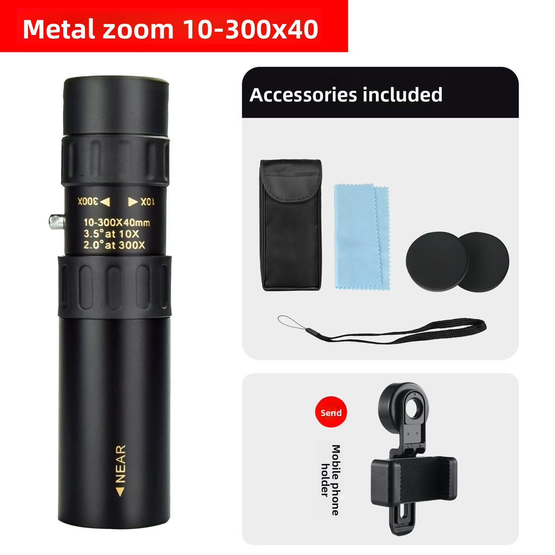 Outdoor zoom telescope for phone, photo 4