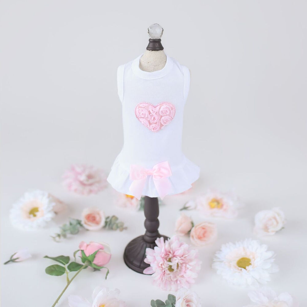 Hello Doggie Puff Heart Dog Dress