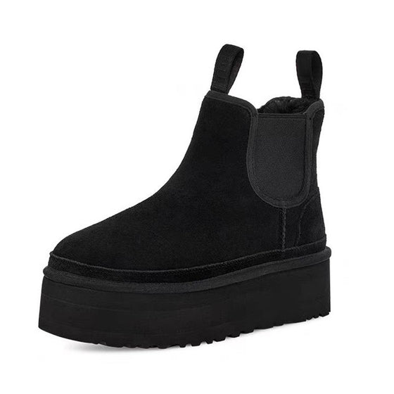 Thick sole round toe snow boots, photo 4