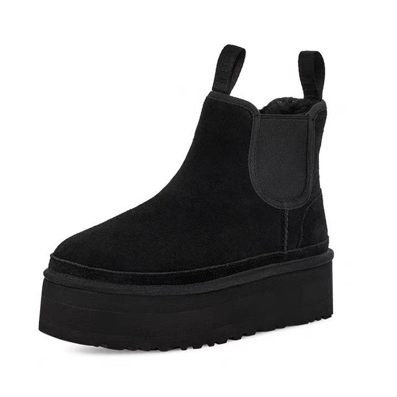 Thick sole round toe snow boots, photo 7