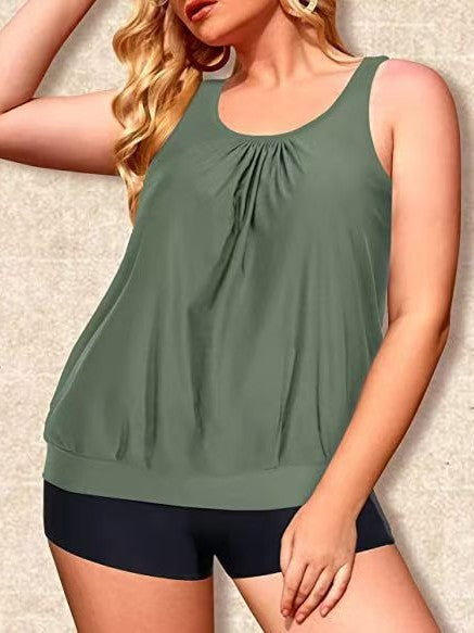 Loose lantern plus size swimsuit, photo 3