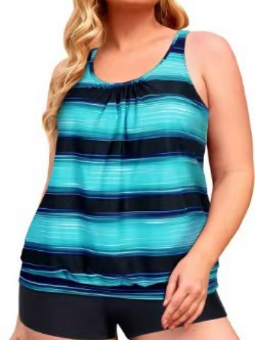 Loose lantern plus size swimsuit, photo 5