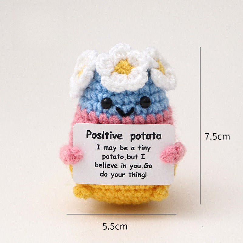 Handmade wool potato doll