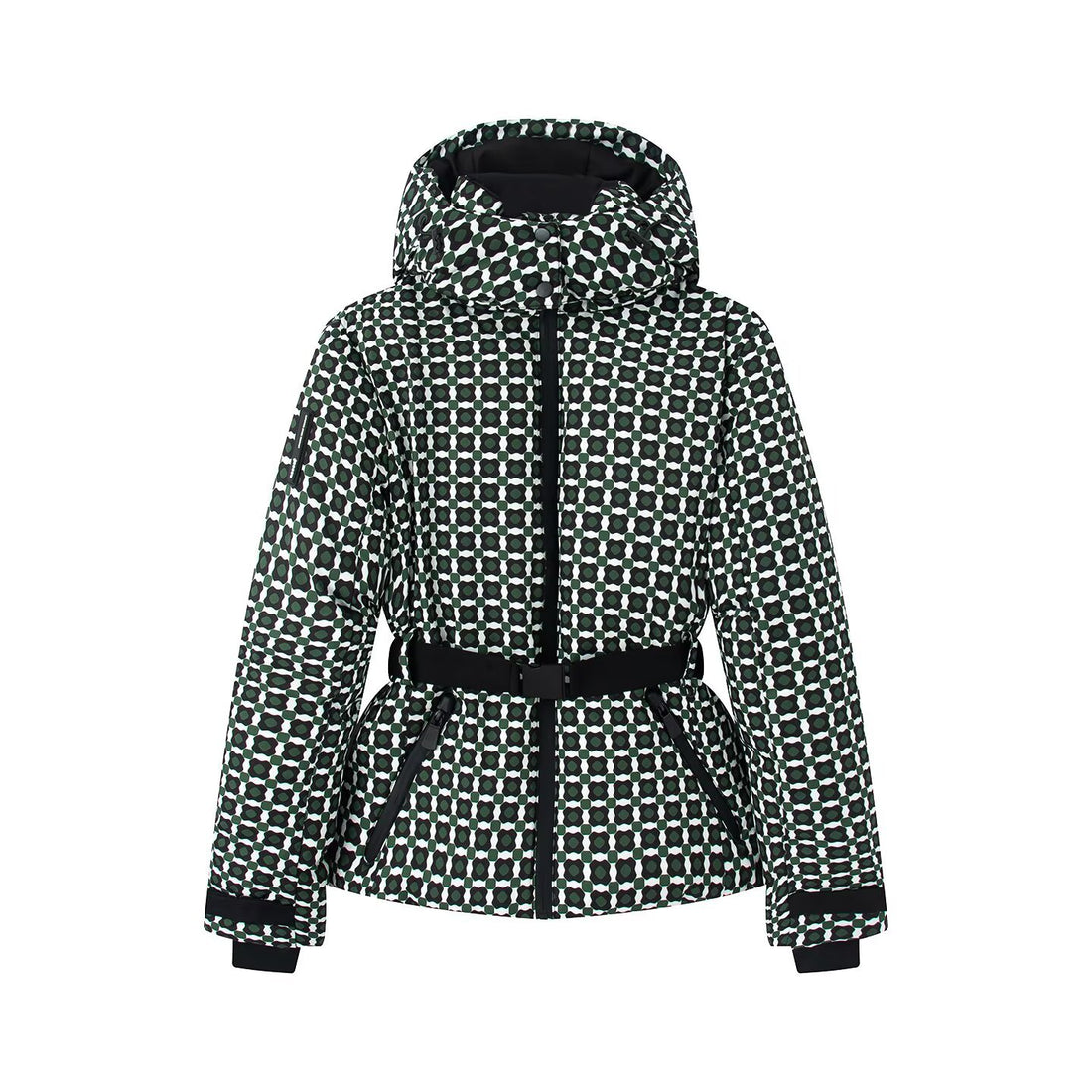 Belted Hooded Cotton-Padded Coat in Multiple Colors and Sizes, image 5 of 34