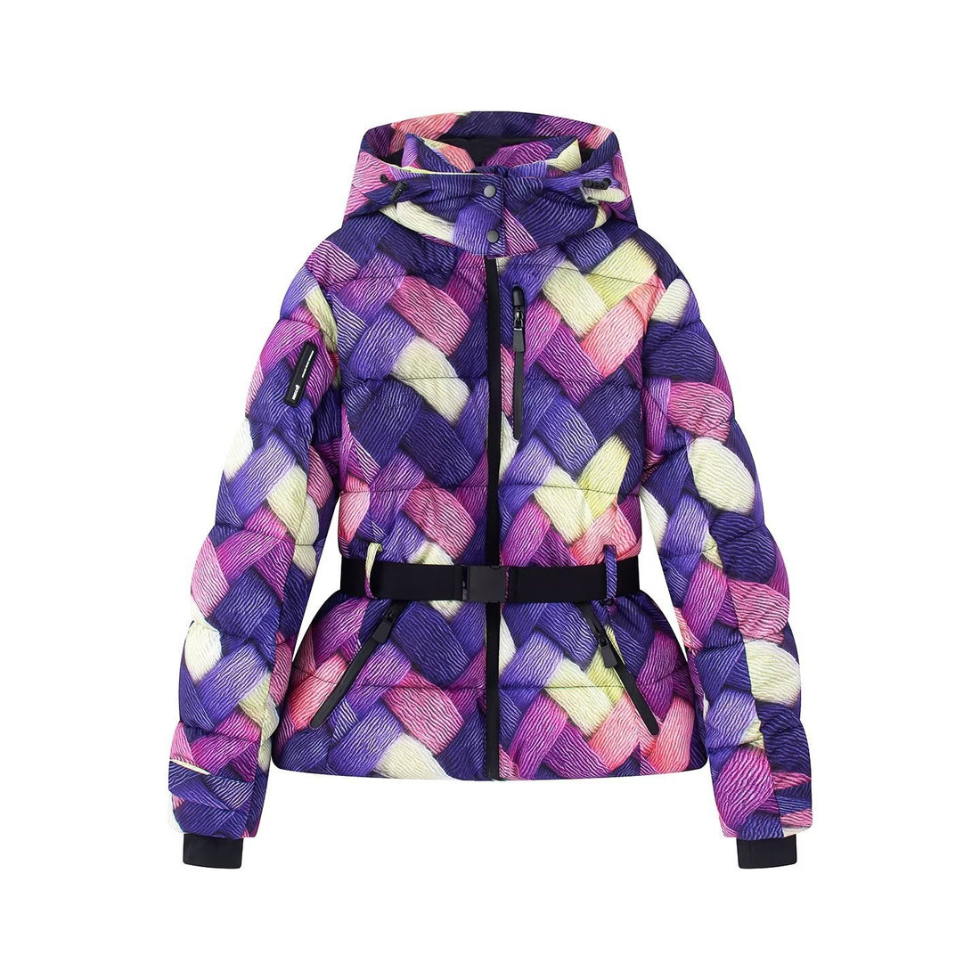 Belted Hooded Cotton-Padded Coat in Multiple Colors and Sizes, image 4 of 34