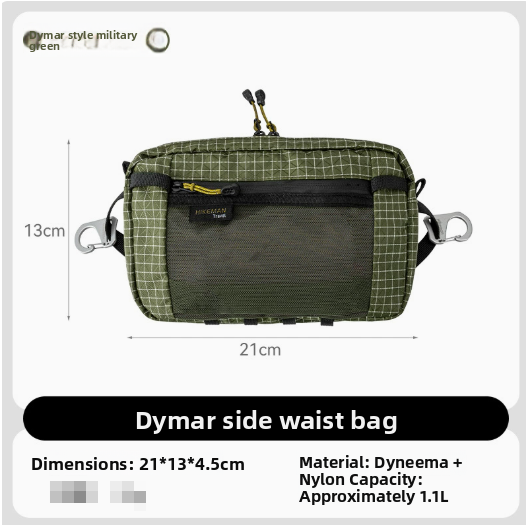 Outdoor Camping Fanny Pack in Black, Gray, Purple and Army Green, image 7 of 17