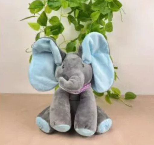 Moving Ears Elephant Plush Toy, Rechargeable, image 2 of 3