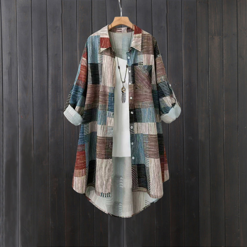Men's Long Sleeve Check Shirt, 4 Colors, M to 3XL, image 6 of 20