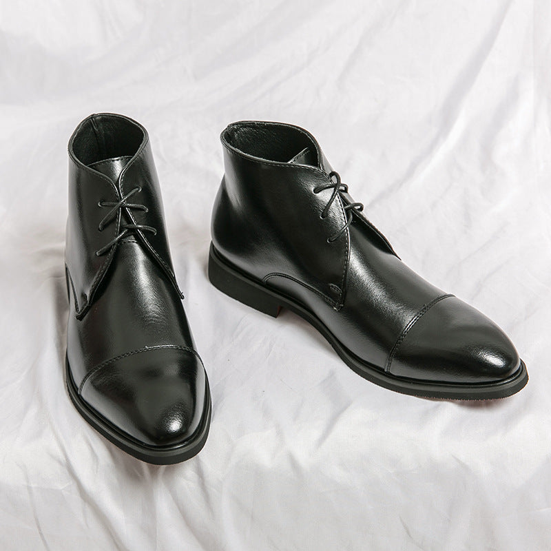 Lace-Up Leather Ankle Boots, Black or Brown, Sizes 38 to 48, image 6 of 27