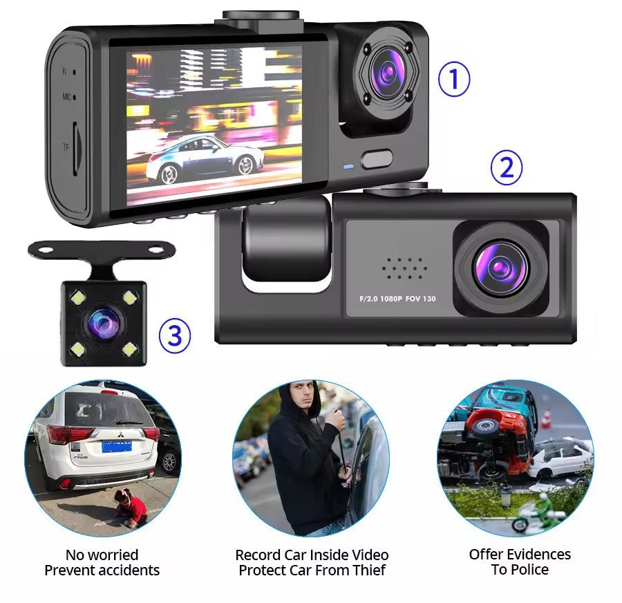 Dashcam, Front 1080P and Rear 480P with Wi-Fi, image 4 of 4