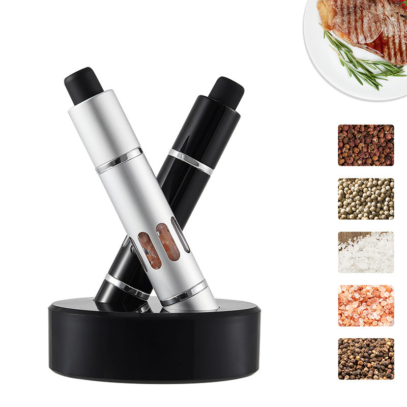 Aluminum Alloy Single-Hand Pepper Grinder Set, image 4 of 4