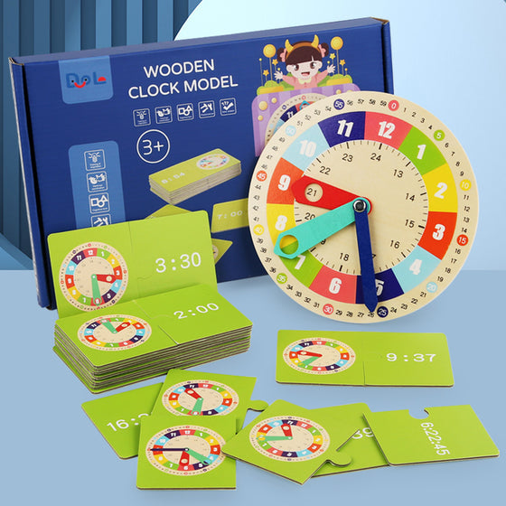 Know the Clock Wooden Teaching Aid, image 2 of 2