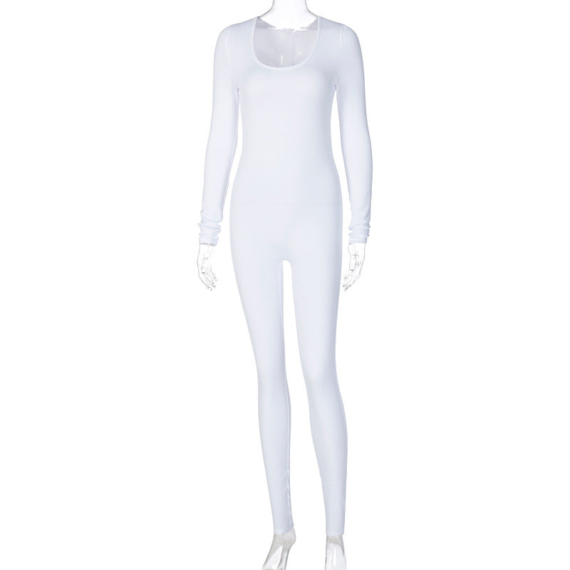 Women's off the shoulder long sleeve bodycon jumpsuit, photo 6
