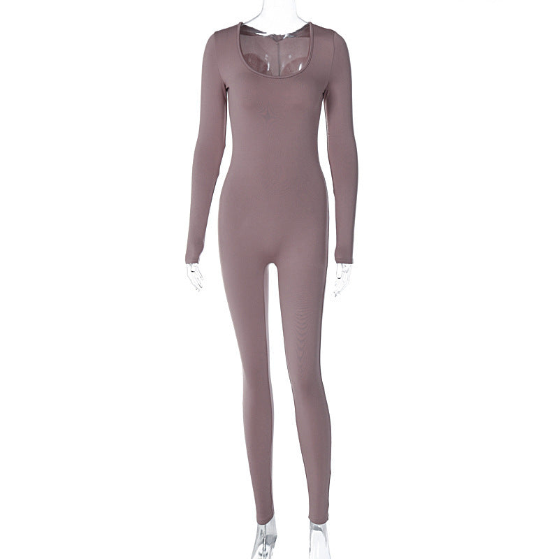 Women's off the shoulder long sleeve bodycon jumpsuit, photo 8