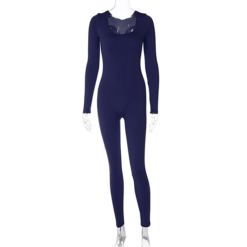 Women's off the shoulder long sleeve bodycon jumpsuit, photo 7