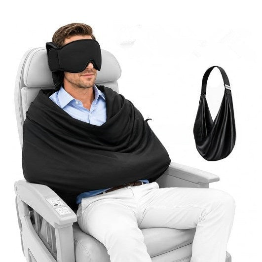 Three-In-One Portable Sleep Eye Mask with Headrest and Hand Support, image 3 of 17