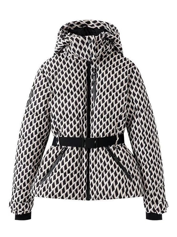 Belted Hooded Cotton-Padded Coat in Multiple Colors and Sizes, image 2 of 34