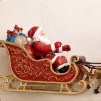 Santa's Flying Sleigh Christmas Ornament, image 2 of 5