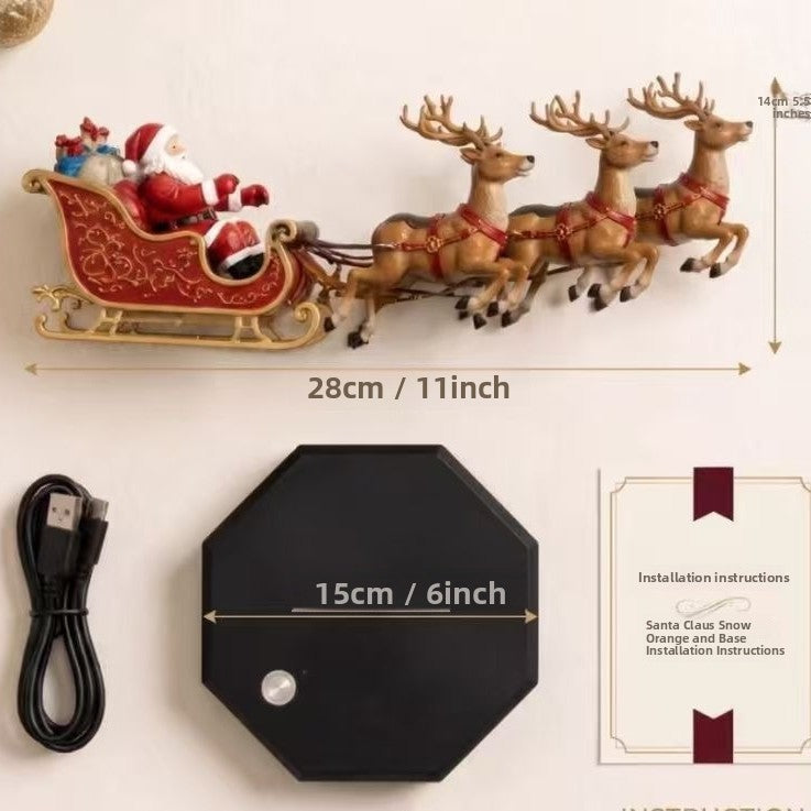 Santa's Flying Sleigh Christmas Ornament, image 4 of 5