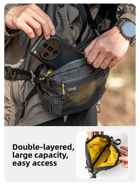 Outdoor Camping Fanny Pack in Black, Gray, Purple and Army Green, image 3 of 17