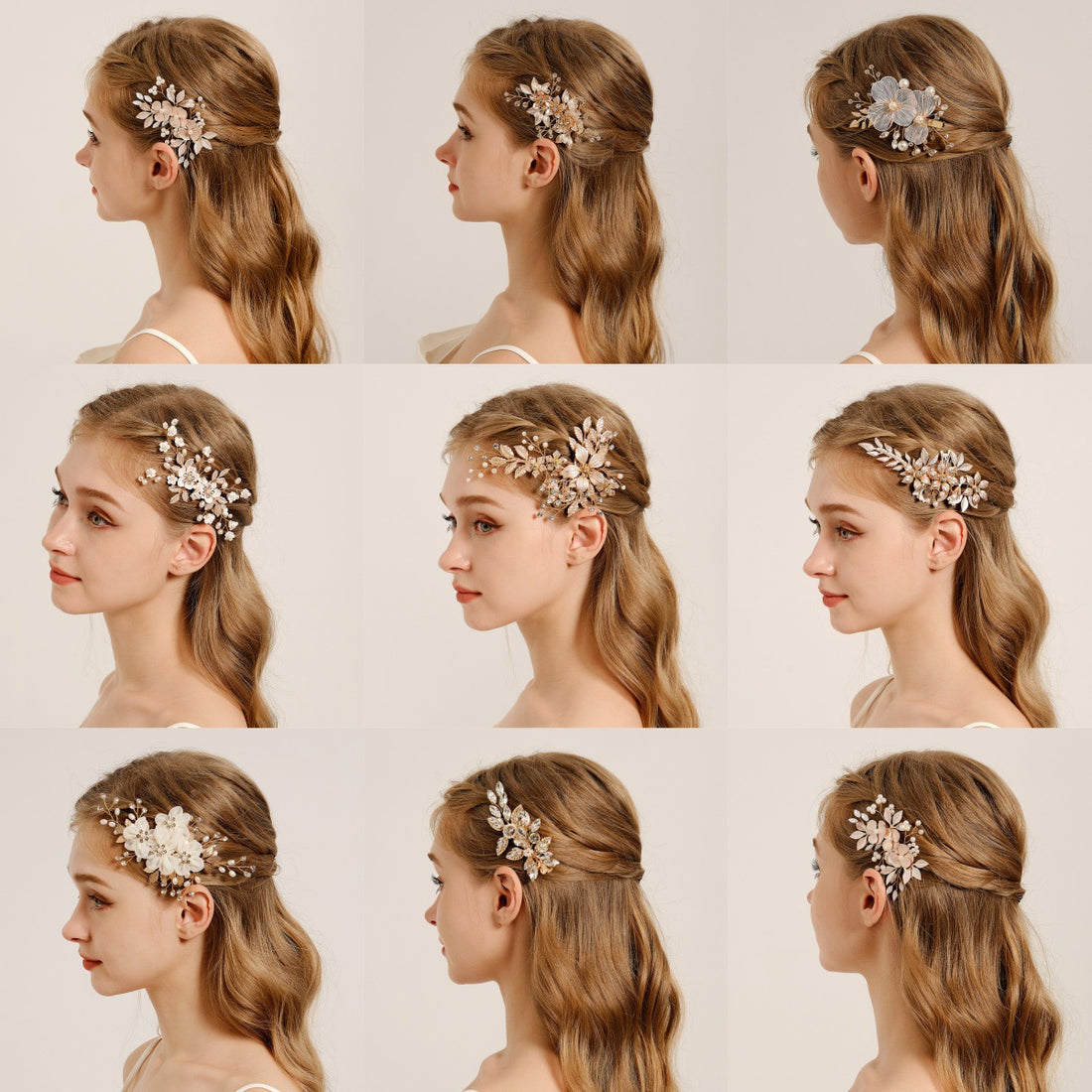 Pearl Flower Duckbill Hair Clip, 31 Styles, image 1 of 36